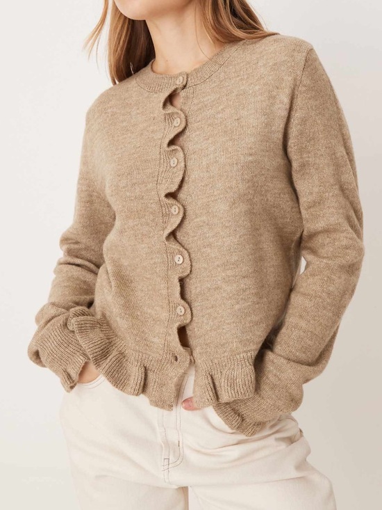 ASOS Sweaters - NWT ASOS JDY Knit Cardigan with Frill Details